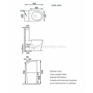 Badkamer Twee toiletten Hot Sale Toiletten